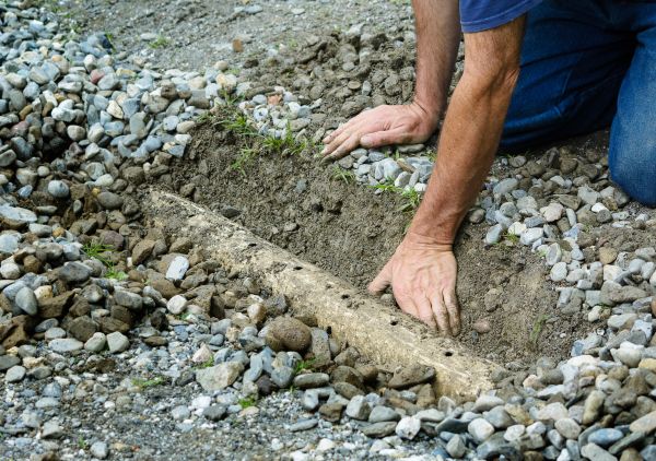 French Ditch Installation in Huntington Station