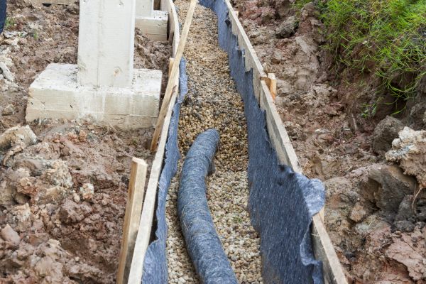 French Drain Installation in Huntington Station